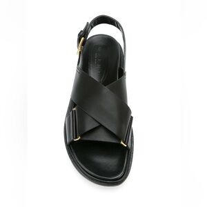 Marni contrast fussbett sandals in black